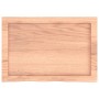 Tablero mesa madera roble tratada marrón claro 60x40x(2-4) cm