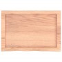 Tablero mesa madera roble tratada marrón claro 60x40x(2-6) cm