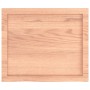 Tablero mesa madera roble tratada marrón claro 60x50x(2-6) cm