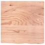 Tablero de mesa madera roble tratada marrón claro 60x60x2 cm