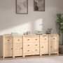 Solid pine wood sideboard 230x35x80 cm by vidaXL, Sideboards - Ref: Foro24-3114094, Price: 337,24 €, Discount: %