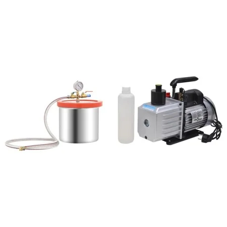 Vacuum chamber with 2-stage pump 7.4 L by vidaXL, Water pumps - Ref: Foro24-3100542, Price: 394,27 €, Discount: %