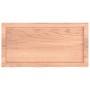 Tablero mesa madera roble tratada marrón claro 80x40x(2-4) cm