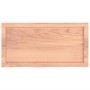 Tablero mesa madera roble tratada marrón claro 80x40x(2-6) cm
