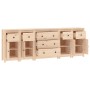Solid pine wood sideboard 230x35x80 cm by vidaXL, Sideboards - Ref: Foro24-3114094, Price: 337,24 €, Discount: %