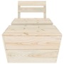 Juego de muebles de jardín 2 piezas madera de abeto impregnada
