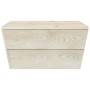 Juego de muebles de jardín 2 piezas madera de abeto impregnada