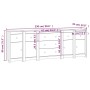 Sideboard aus massivem Kiefernholz, 230 x 35 x 80 cm von vidaXL, Sideboards - Ref: Foro24-3114094, Preis: 337,11 €, Rabatt: %