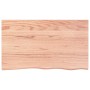 Tablero de mesa madera roble tratada marrón claro 100x60x2 cm