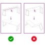 Tablero mesa madera roble tratada marrón claro 120x40x(2-4) cm