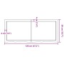 Tablero mesa madera roble tratada marrón claro 120x50x(2-4) cm
