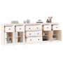 Sideboard aus massivem weißem Kiefernholz, 230 x 35 x 80 cm von vidaXL, Sideboards - Ref: Foro24-3114095, Preis: 386,12 €, Ra...