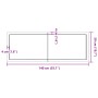 Tablero mesa madera roble tratada marrón claro 140x50x(2-4) cm