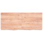 Tablero mesa madera roble tratada marrón claro 140x60x(2-6) cm