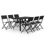7-piece garden dining set with gray and black cushions by vidaXL, Garden sets - Ref: Foro24-3102924, Price: 358,29 €, Discoun...
