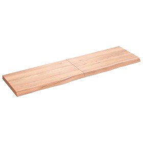 Tablero mesa madera roble tratada marrón claro 180x50x(2-6) cm Tablero mesa madera roble tratada marrón claro 180x50x(2-6) cm
