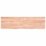 Tablero mesa madera roble tratada marrón claro 180x50x(2-6) cm
