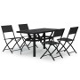 5-piece garden dining set with gray and black cushions by vidaXL, Garden sets - Ref: Foro24-3102923, Price: 285,14 €, Discoun...