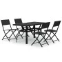 5-piece garden dining set with gray and black cushions by vidaXL, Garden sets - Ref: Foro24-3102923, Price: 290,04 €, Discoun...