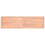 Tablero mesa madera roble tratada marrón claro 220x60x(2-6) cm