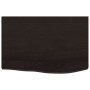 Tablero de mesa madera roble tratada marrón oscuro 60x40x2 cm