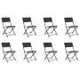 9-piece garden dining set in gray and black by vidaXL, Garden sets - Ref: Foro24-3102921, Price: 453,08 €, Discount: %