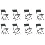 Garten Esstischgarnitur 9 Stück grau und schwarz von vidaXL, Gartensets - Ref: Foro24-3102921, Preis: 460,67 €, Rabatt: %