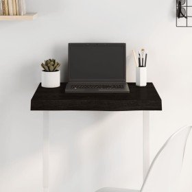 Tablero mesa madera roble tratada marrón oscuro 60x50x(2-6) cm Tablero mesa madera roble tratada marrón oscuro 60x50x(2-6) cm