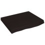 Tablero mesa madera roble tratada marrón oscuro 60x50x(2-6) cm