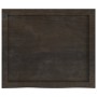 Tablero mesa madera roble tratada marrón oscuro 60x50x(2-6) cm