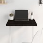 Tablero mesa madera roble tratada marrón oscuro 60x60x(2-4) cm