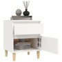 Nachttische 2 Einheiten weiß 40x35x50 cm von vidaXL, Schließfächer und Lagerschränke - Ref: Foro24-821827, Preis: 88,41 €, Ra...