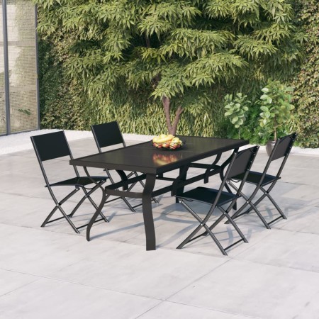 5-piece garden dining set with gray and black cushions by vidaXL, Garden sets - Ref: Foro24-3102920, Price: 332,63 €, Discoun...
