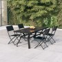 5-piece garden dining set with gray and black cushions by vidaXL, Garden sets - Ref: Foro24-3102920, Price: 332,63 €, Discoun...