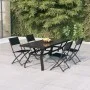 5-piece garden dining set with gray and black cushions by vidaXL, Garden sets - Ref: Foro24-3102920, Price: 338,10 €, Discoun...