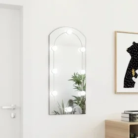 Espejo con luces LED vidrio arco 90x45 cm by vidaXL, Mirrors - Ref: Foro24-3102978, Price: 51,97 €, Discount: %