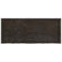 Tablero mesa madera roble tratada marrón oscuro 120x50x(2-4) cm