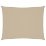 Toldo de vela rectangular tela Oxford beige 3x4,5 m