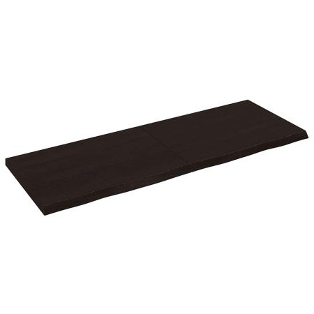 Tablero mesa madera roble tratada marrón oscuro 140x50x(2-4) cm en Tableros para mesas | Comprar online en Foro24