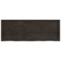 Tablero mesa madera roble tratada marrón oscuro 140x50x(2-6) cm