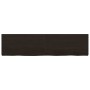 Tablero mesa madera roble tratada marrón oscuro 160x40x(2-6) cm