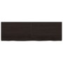Tablero mesa madera roble tratada marrón oscuro 160x50x(2-4) cm