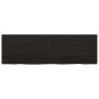 Tablero mesa madera roble tratada marrón oscuro 160x50x(2-6) cm
