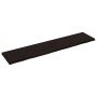 Tablero mesa madera roble tratada marrón oscuro 180x40x(2-4) cm