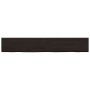 Tablero mesa madera roble tratada marrón oscuro 180x40x(2-4) cm