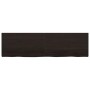 Tablero mesa madera roble tratada marrón oscuro 180x50x(2-4) cm