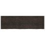 Tablero mesa madera roble tratada marrón oscuro 200x60x(2-4) cm