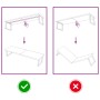 Tablero mesa madera roble tratada marrón oscuro 200x60x(2-4) cm