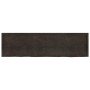 Tablero mesa madera roble tratada marrón oscuro 220x60x(2-4) cm