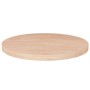 Round untreated oak wood table surface Ø50x2.5cm by vidaXL, Table tops - Ref: Foro24-342902, Price: 47,20 €, Discount: %